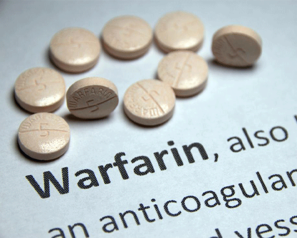 میزان مصرف قرص وارفارین